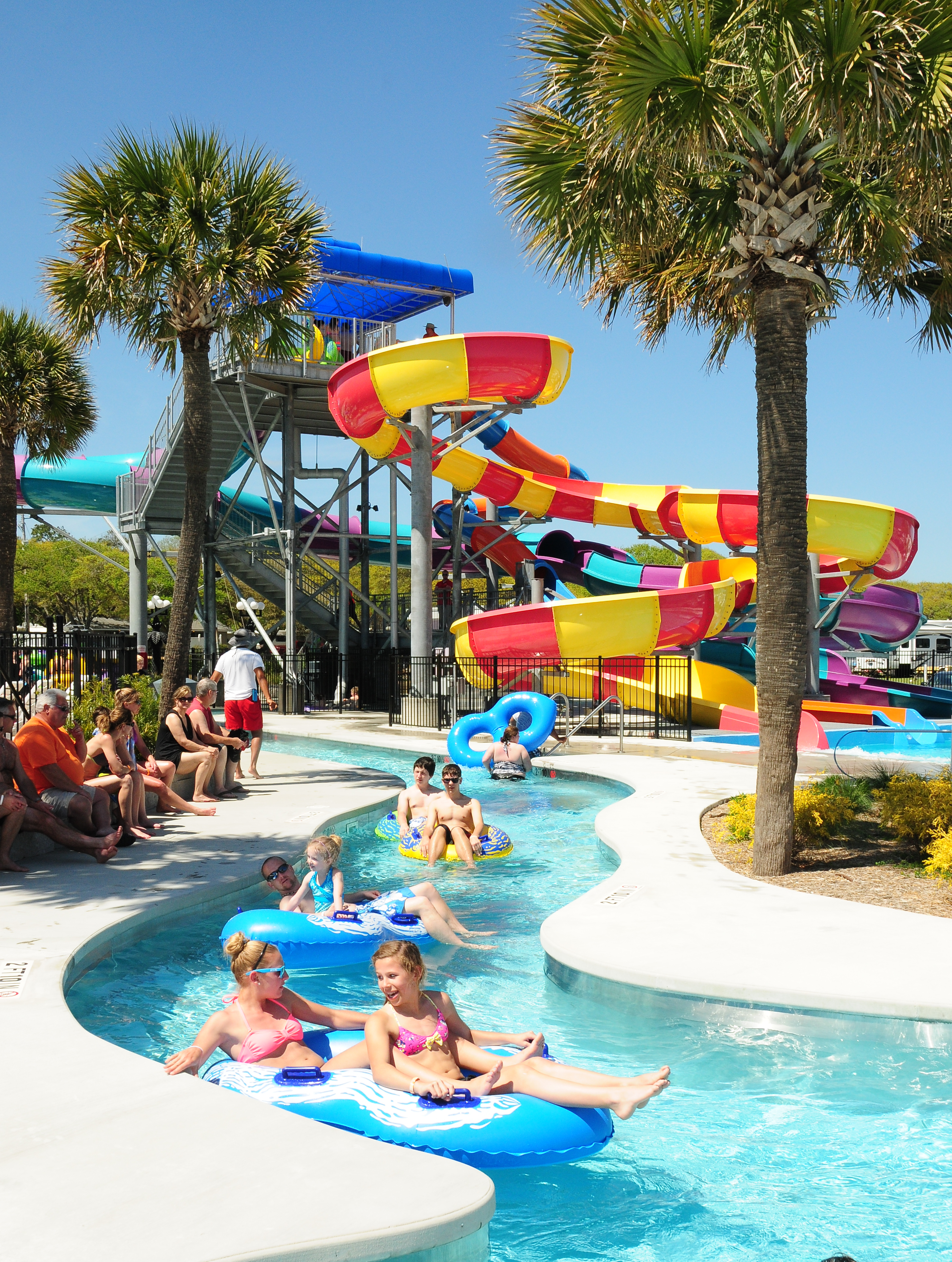 525 Ft. Lazy River meandering around the water slides | RV ...